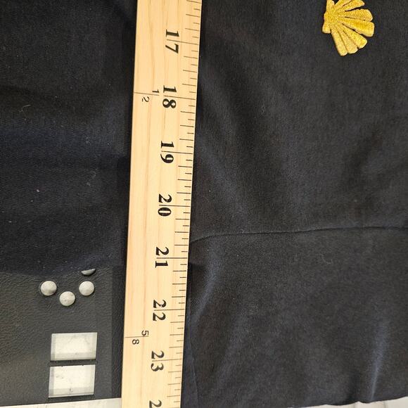 Vintage RARE Cruise Branded Black Shirt Embroidered Seashells Women's XL USA - Picture 4 of 8